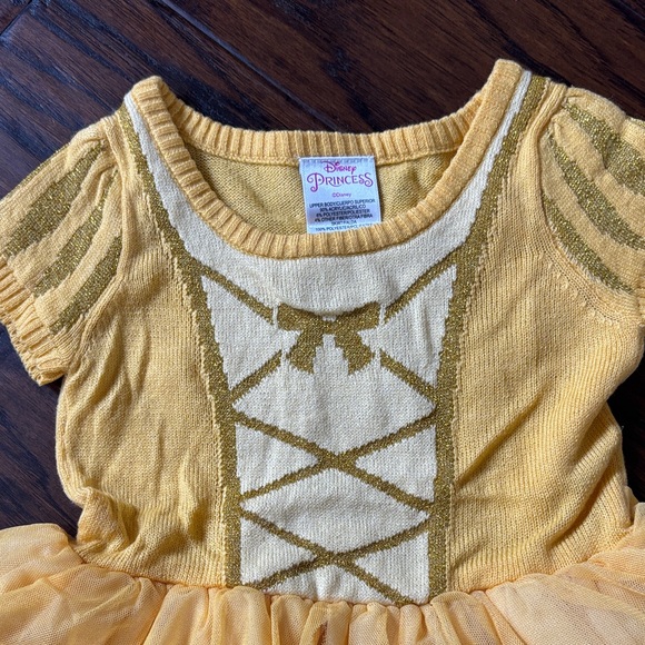 Disney Belle Golden Princess Dress Costume - Picture 2 of 8